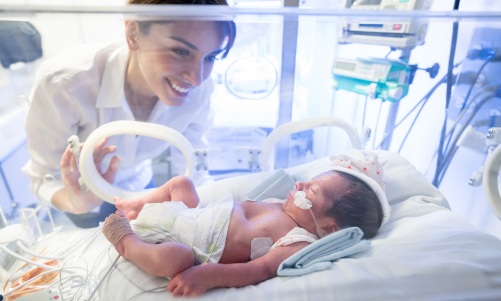 NRP-certified healthcare providers collaborating to save a newborn's life.