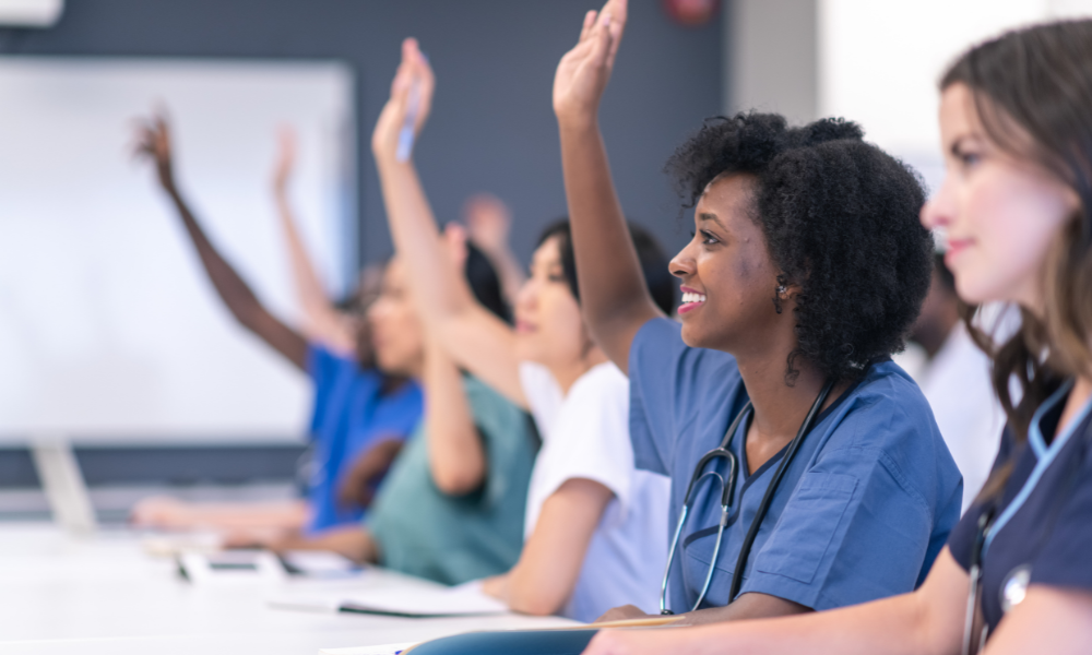 Healthcare professionals in personalized training