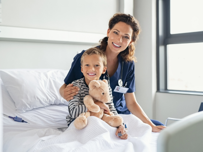 Healthcare professionals with Pediatric Patient