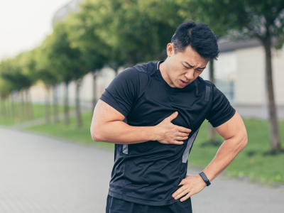 young athlete undergoing cardiac screening